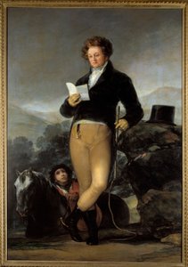 Portrett ved foten av Don Francisco av Borja Telez Giron av Francisco de Goya