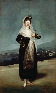 Portrett av marsjoninnen av Santiago av Francisco de Goya