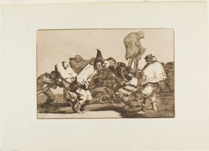 Gled deg, Carnival, for Tomorrow You will Be Ashes, plate 14 fra Los Proverbios av Francisco Jose de Goya y Lucientes