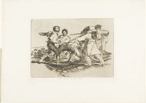 Med rette eller feil, plate to fra The Disasters of War av Francisco Jose de Goya y Lucientes