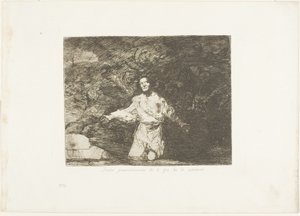 Sad Forebodings of What is Going to Happen, plate én fra The Disasters of War av Francisco Jose de Goya y Lucientes