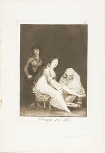 She Prays for Her, plate 31 fra Los Caprichos av Francisco Jose de Goya y Lucientes