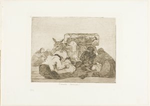 Strange Devotion!, plate 66 fra The Disasters of War av Francisco Jose de Goya y Lucientes