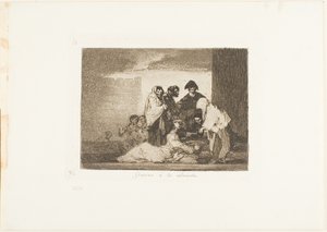 Takket være Millet, plate 51 fra The Disasters of War av Francisco Jose de Goya y Lucientes
