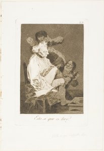 Det er absolutt å kunne lese, plate 29 fra Los Caprichos av Francisco Jose de Goya y Lucientes