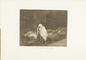The Beds of Death, plate 62 fra The Disasters of War av Francisco Jose de Goya y Lucientes