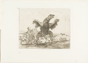 The Carnivorous Vulture, plate 76 fra The Disasters of War av Francisco Jose de Goya y Lucientes