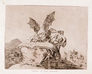 The Disasters of War: Against the common good (radering fra den forberedende tegningen av Francisco de Goya