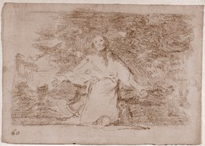 The Disasters of War: Dystre forutsigelser om hva som vil skje (forberedende tegning av Francisco de Goya