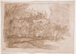 The Disasters of War: De kjenner ikke veien (forberedende tegning av Francisco de Goya