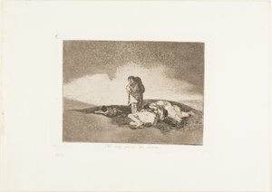 Det er ingen som hjelper dem, plate 60 fra The Disasters of War av Francisco Jose de Goya y Lucientes