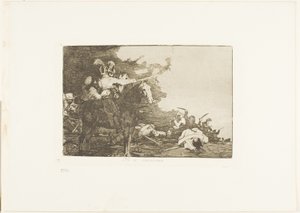 They Do Not Agree, plate 17 fra The Disasters of War av Francisco Jose de Goya y Lucientes