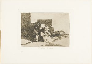 They Do Not Arrive in Time, plate 52 fra The Disasters of War av Francisco Jose de Goya y Lucientes