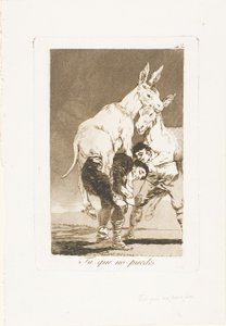 Thou Who Canst Not, plate 42 fra Los Caprichos av Francisco Jose de Goya y Lucientes