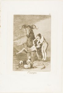 Prøver, plate 60 fra Los Caprichos av Francisco Jose de Goya y Lucientes