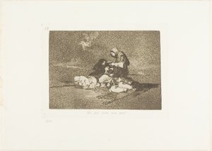 Hva er bruken av en kopp?, plate 59 fra The Disasters of War av Francisco Jose de Goya y Lucientes