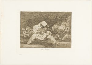Hvilken galskap!, plate 68 fra The Disasters of War av Francisco Jose de Goya y Lucientes