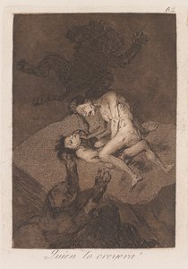 Hvem ville tro det?, sent 18.-tidlig 19 århundre (trykk) av Francisco de Goya