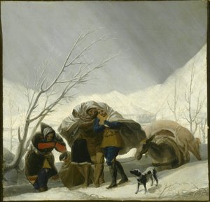 Vinterscene, ca. 1786 av Francisco de Goya