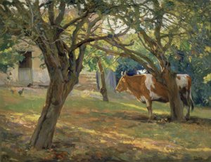 HERRENS HAGE JUAN – 1930 / 36–70,5X90 CM– av Francisco Llorens Diaz