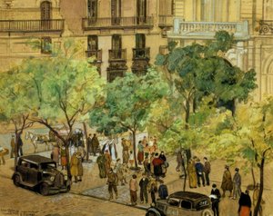 ET BESLAGET PALASS – 1937 – TEGNING / PAPP – 240X305 CM–