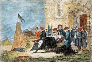 First Carlist War: Siege of Bilbao (1835) av Francisco Sainz y Pinto
