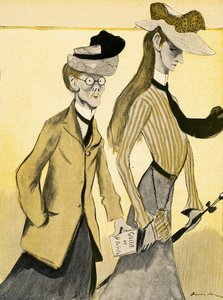 En ung engelsk kvinne i Frankrike med ledsager, 1903 av Francisco Sancha y Lengo