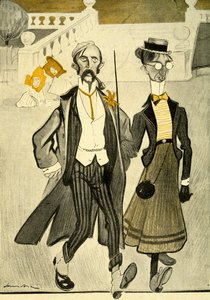 Et engelsk par i Frankrike som ble hånet for sin merkelige motesans, 1903