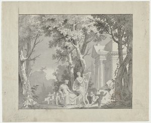Klassisk scene, 1775-1800. av Francisco Vieira