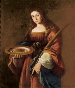 Saint Lucy av Francisco de (circle of) Zurbaran