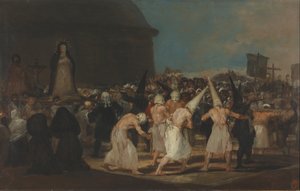 En prosesjon av flagellanter av Francisco de Goya