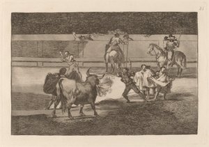 Banderillas med fyrverkeri av Francisco de Goya