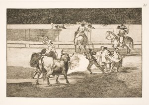 Banderillas med lynkinesere av Francisco de Goya