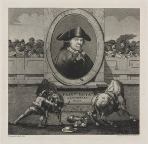 Tyrekamp: Frontispice av Francisco de Goya