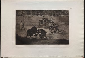 Tyrefekting: Pepe Illo gjør passet til "Recorte" av Francisco de Goya