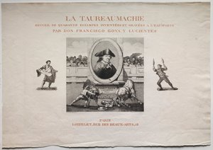 Tyrefekting: Tittelside av Francisco de Goya