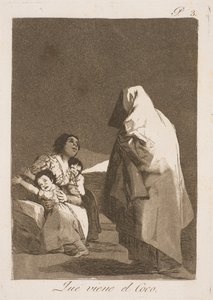 Busskurver av trøbbel av Francisco de Goya
