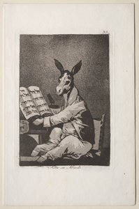 Caprichos: Og det var hans bestefar også. av Francisco de Goya