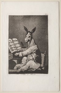 Caprichos: Og det var hans bestefar også.. av Francisco de Goya