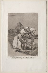 Caprichos: Vær rask, de våkner av Francisco de Goya