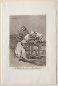 Caprichos: Vær rask, de våkner. av Francisco de Goya