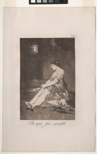 Caprichos: Fordi hun var mottakelig. av Francisco de Goya