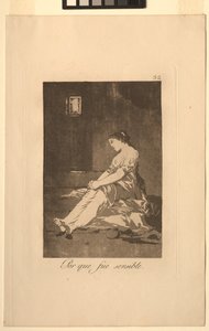 Caprichos: Fordi hun var mottakelig.. av Francisco de Goya