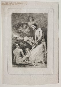 Caprichos: Blow, ca. 1799. av Francisco de Goya