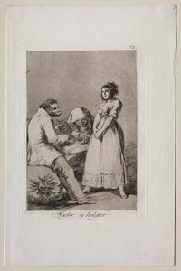 Caprichos: Det er bedre å være lat. av Francisco de Goya