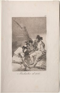 Caprichos: Gutter gjør klar.. av Francisco de Goya