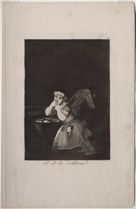 Caprichos: Barnepikes gutt av Francisco de Goya