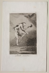 Caprichos: Pen lærer! av Francisco de Goya