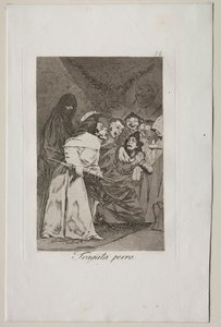 Caprichos: Svelg det, hund! av Francisco de Goya