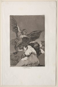 Caprichos: Tale-Bearers-Blasts of Wind. av Francisco de Goya